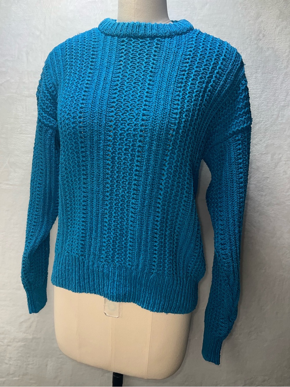 Norm Thompson Vintage Vertical Ridge Knit Crewneck Sweater Women’s Size XXL